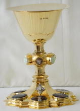 Solid Sterling silver Gothic Chalice